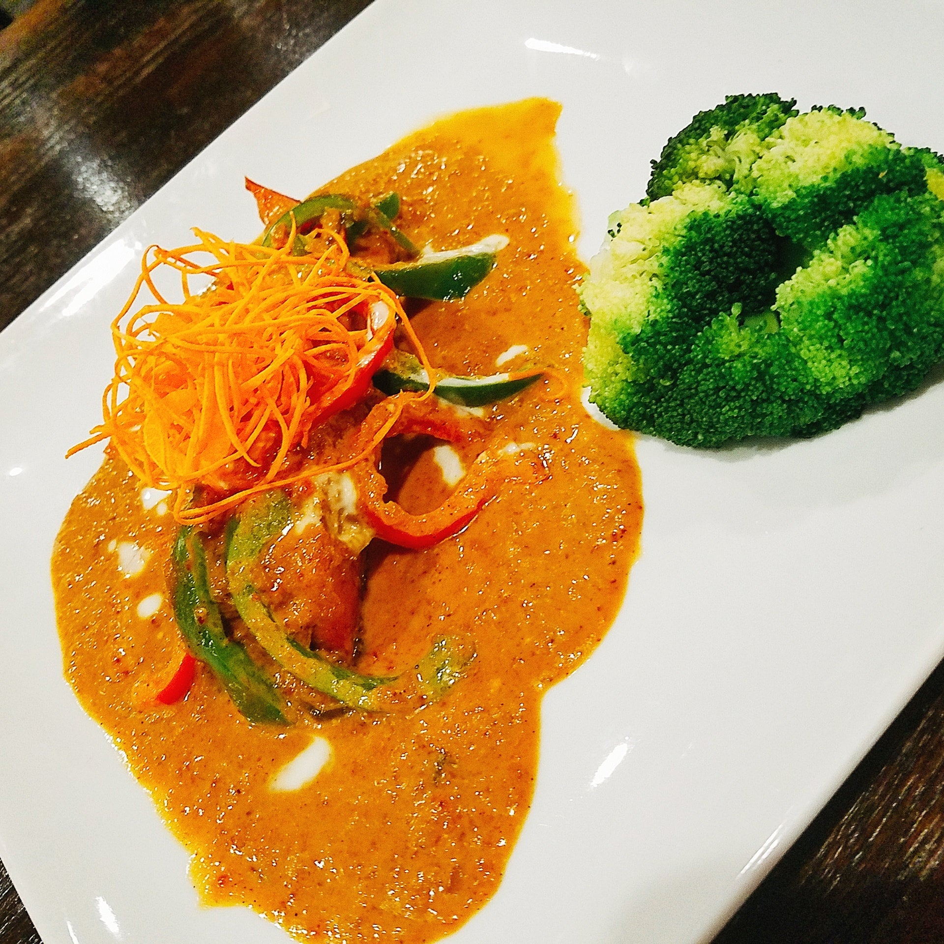 Panang curry salmon on sale